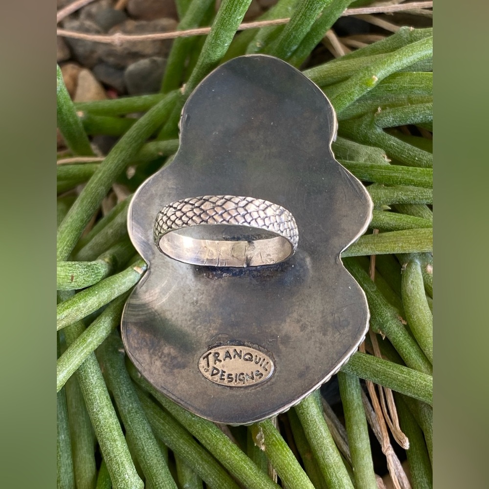 3 Stone Turquoise Ring - Picture 2 of 3